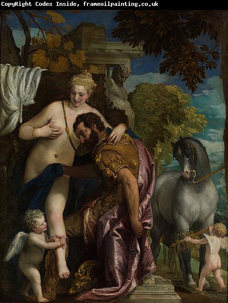 Paolo  Veronese Mars and Venus United by Love